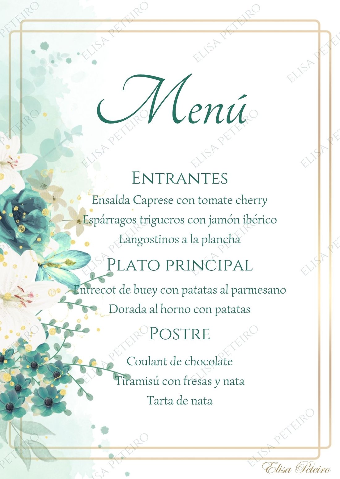 Colección Aqua Flower, diseño 2