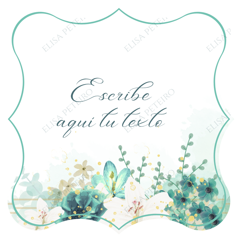 Colección Aqua Flower, diseño 8