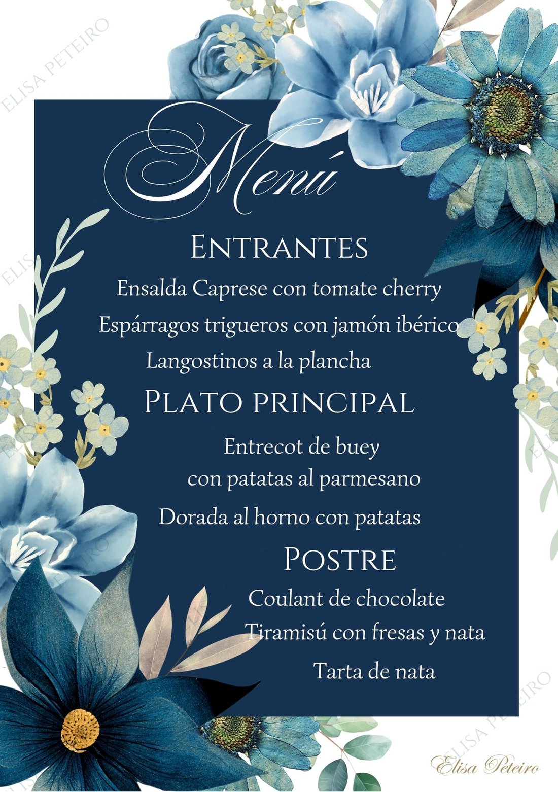 Colección Blue Garden, diseño 2
