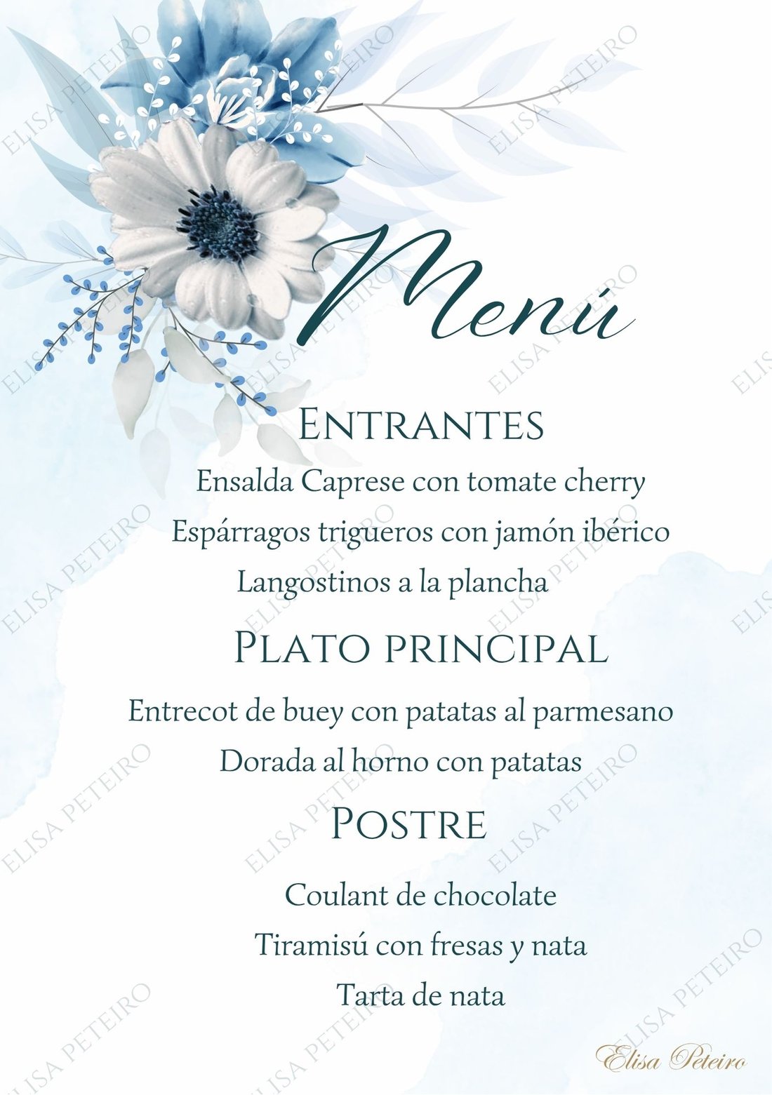 Colección Blue Garden, diseño 4