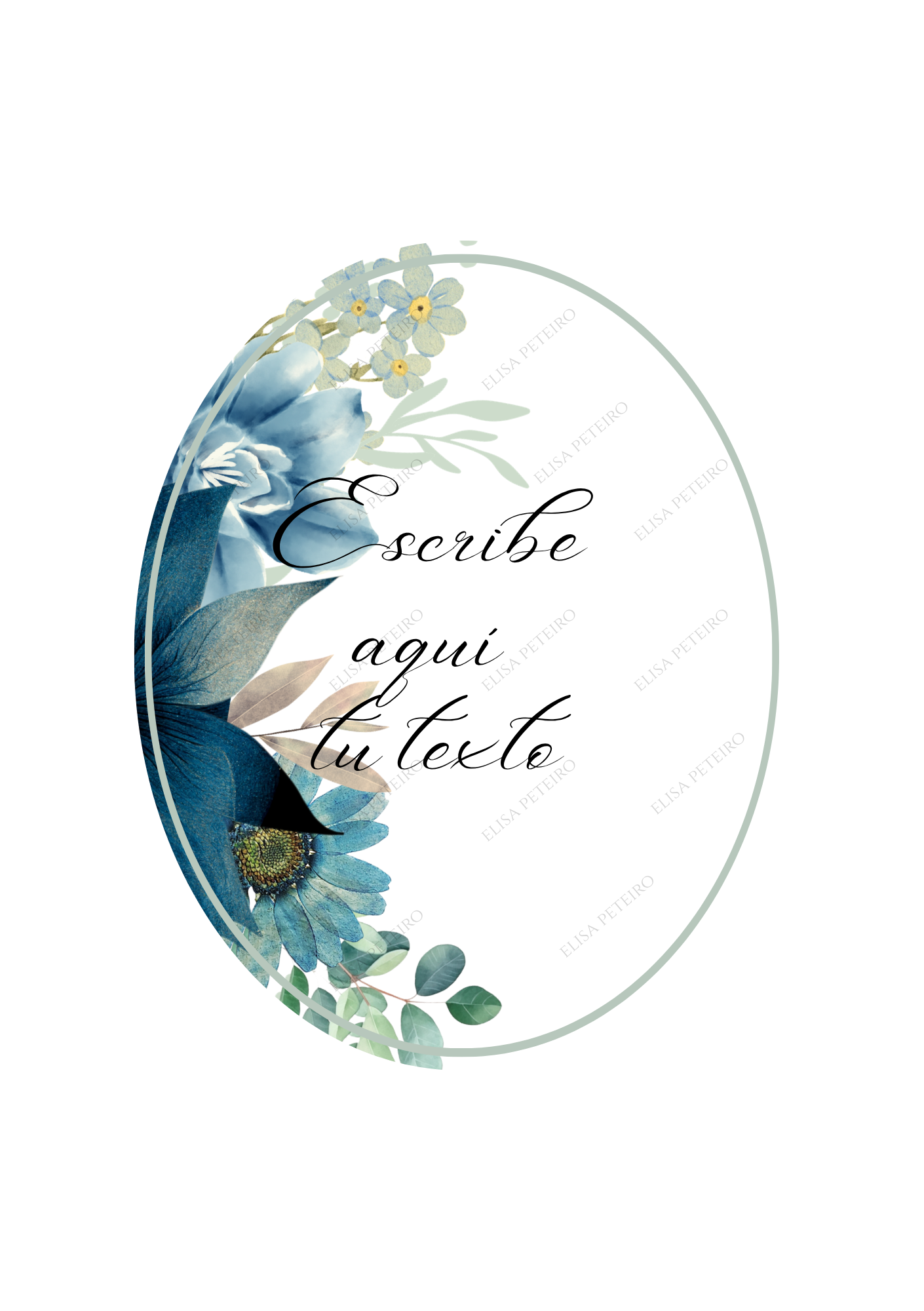 Colección Blue Garden, diseño 5