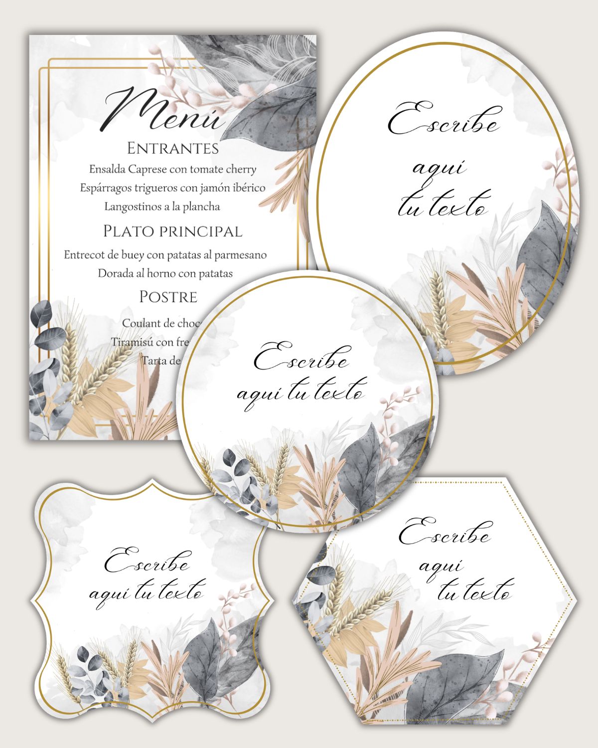 Formas y formatos de la colección Aqua Flower