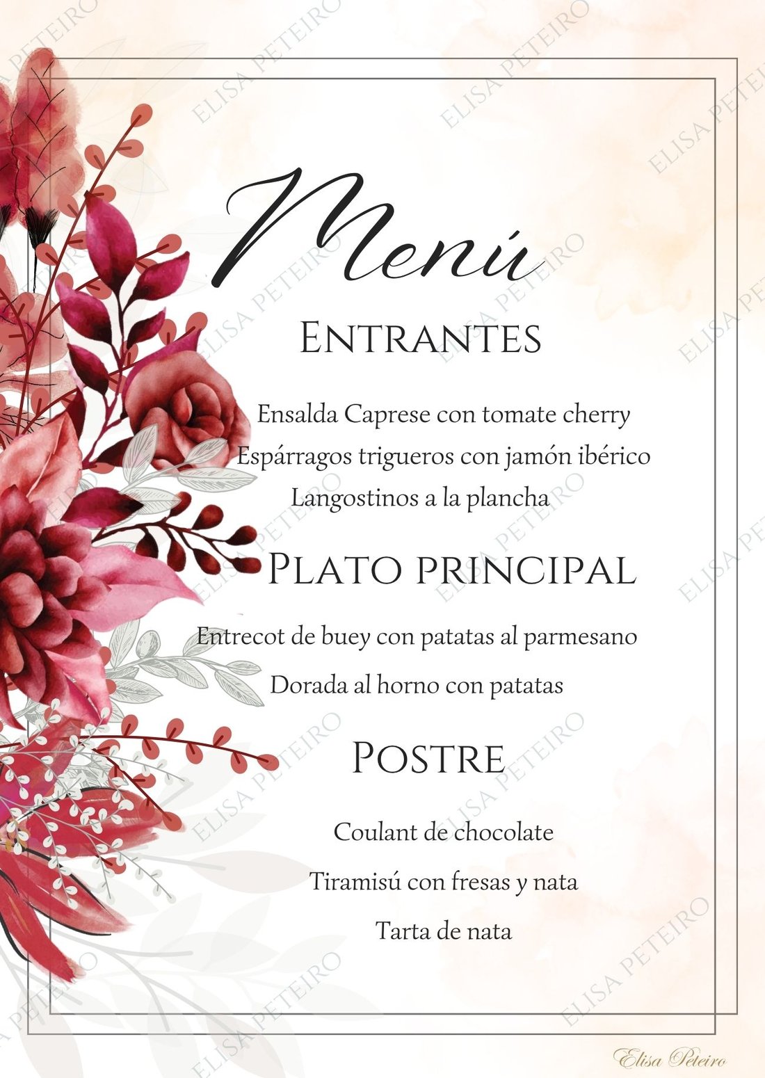 Colección Red Garden, diseño 3